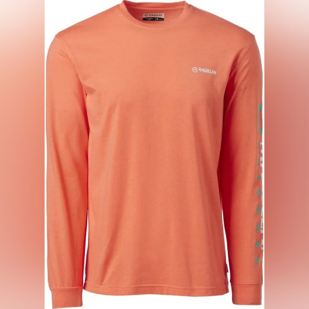 Magellan Outdoors Men's Coral Long Sleeve Shirt